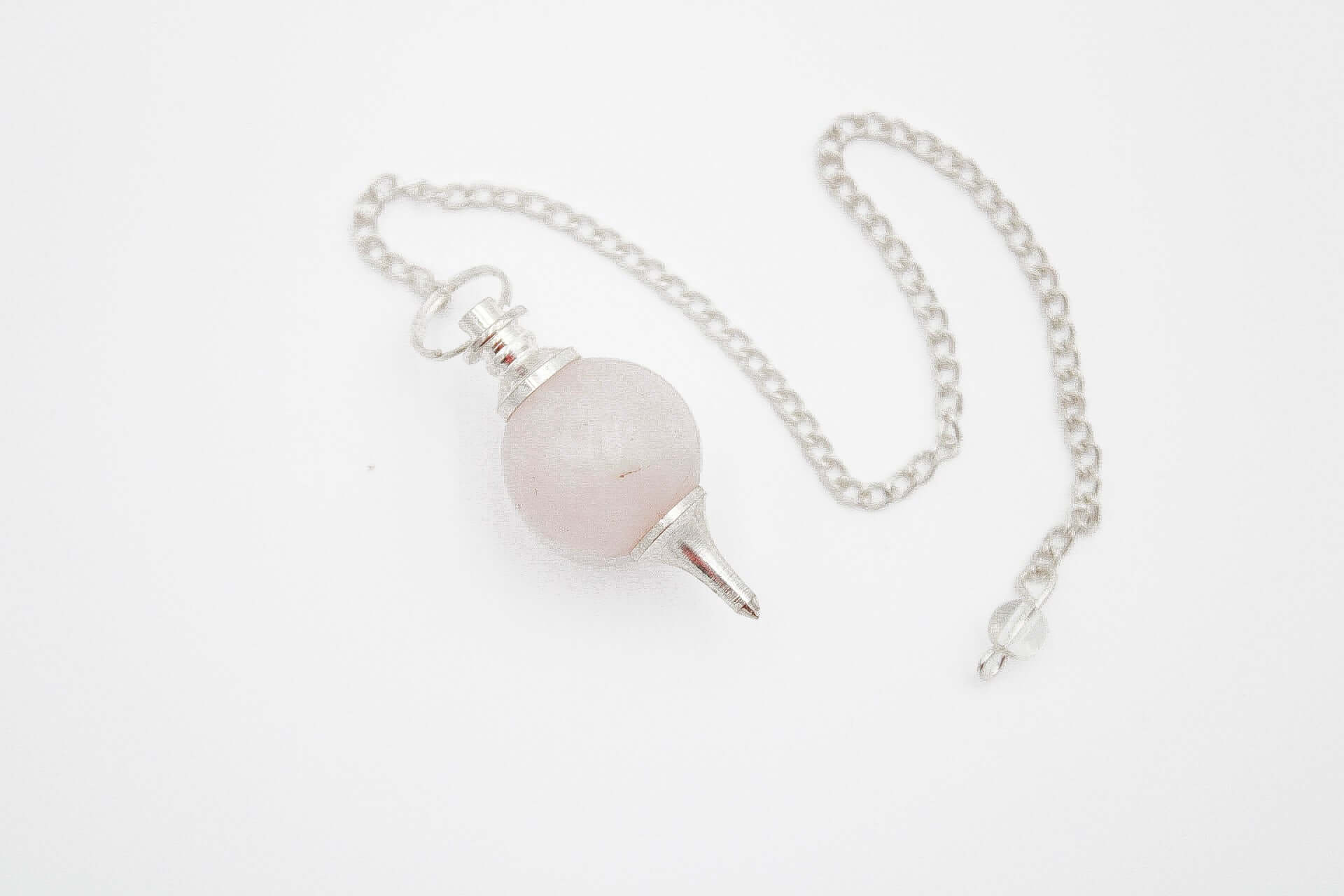 6-11 Crystals Crystal Rose Quartz Pendulums