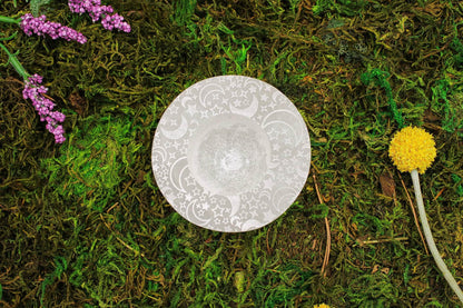 6-11 Crystals Crystal Selenite Candleholder Selenite Candleholder