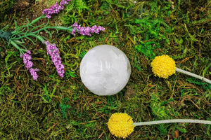 6-11 Crystals Crystal Selenite Sphere 2.5" Diameter