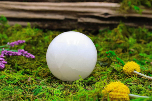 6-11 Crystals Crystal Selenite Sphere Selenite Sphere