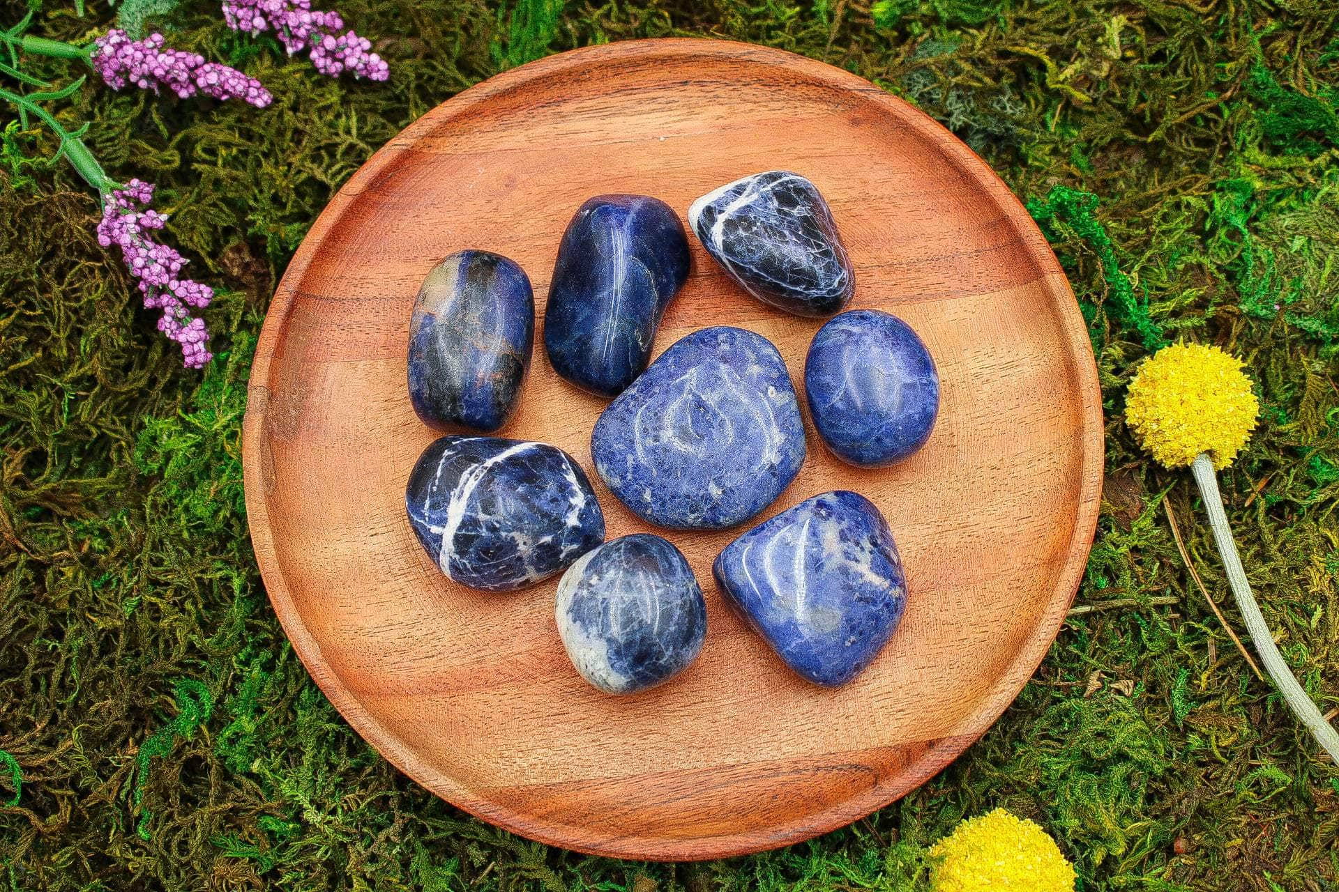 6-11 Crystals Crystal Sodalite Tumbles A Grade  Extra Large