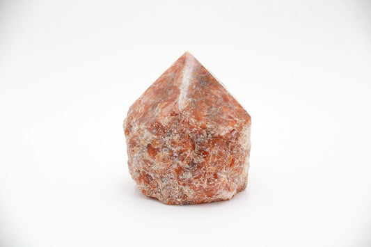 6-11 Crystals Crystal Sunstone Polished Top Tower (ss-01) 2.5” x 3” x 2.5”