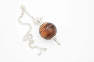 6-11 Crystals Crystal Tiger Eye Pendulums