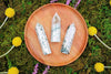 6-11 Crystals Crystal "Tree" Agate (Moss Agate with Quartz) Tower 3" "Tree" Agate (Moss Agate with Quartz) Tower 3"