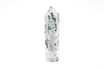 6-11 Crystals Crystal "Tree" Agate (Moss Agate with Quartz) Tower 3" "Tree" Agate (Moss Agate with Quartz) Tower 3"