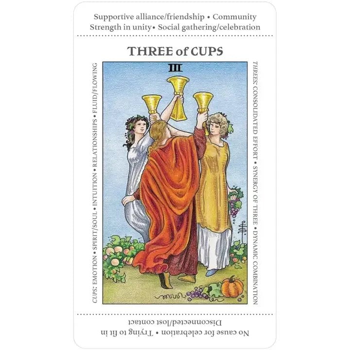 6-11 Crystals Divination Apprentice Tarot Deck featuring Universal Waite