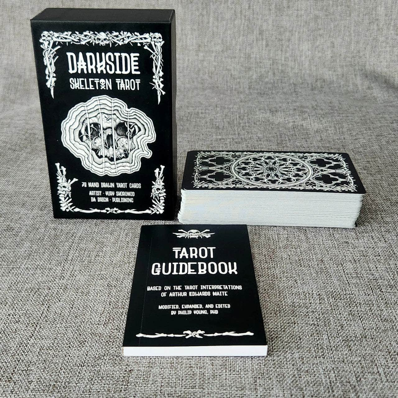 6-11 Crystals Divination Darkside Skeleton Tarot Deck