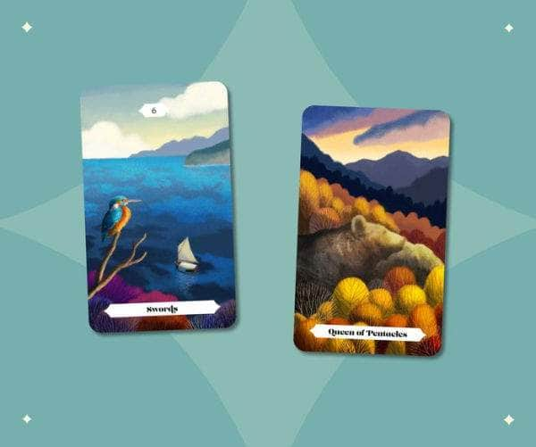 6-11 Crystals Divination Tarot Landscapes - Tarot Deck