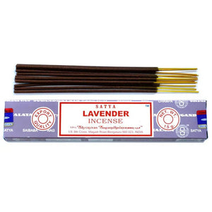 6-11 Crystals Incense Lavender Satya Stick Incense