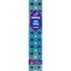 6-11 Crystals Incense Topaz Noor Oud Incense Sticks 15 grams