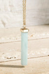 6-11 Crystals Jewelry Amazonite Bar Necklace Amazonite Bar Necklace