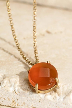 6-11 Crystals Jewelry Carnelian Necklace Carnelian Necklace