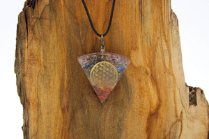 6-11 Crystals Jewelry Chakra Stone Generator Orgonite Necklaces with Genuine Gemstones and Copper Generator