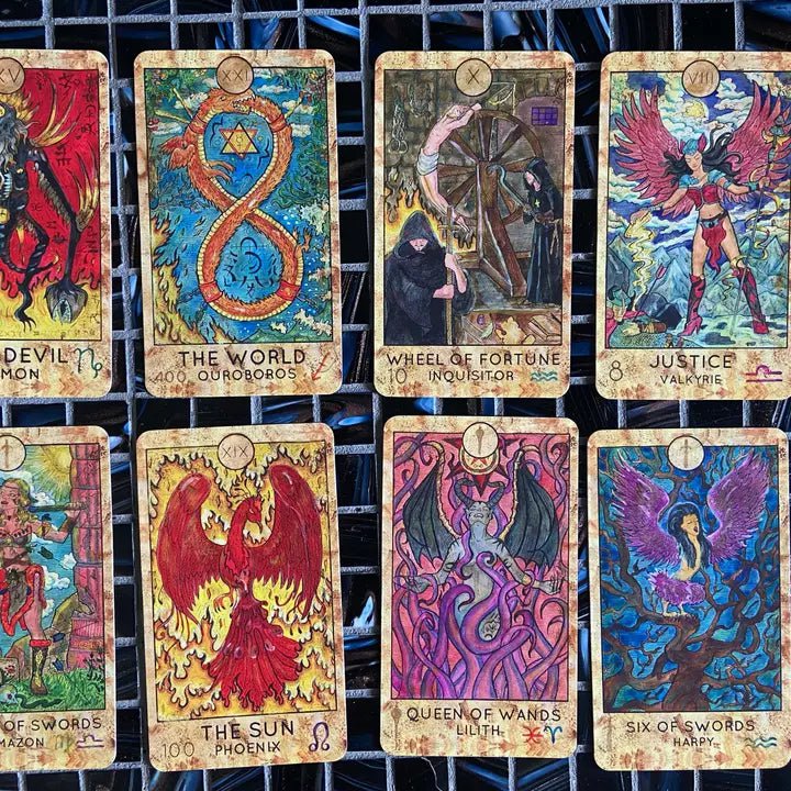 6-11 Crystals Tarot Cards Mythic Tarot Mythic Tarot