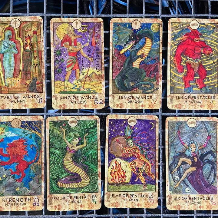 6-11 Crystals Tarot Cards Mythic Tarot Mythic Tarot