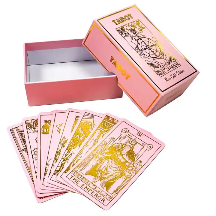 6-11 Crystals Tarot Cards Rose Quartz Edition- Classic 1909 Tarot Rose Quartz Edition- Classic 1909 Tarot