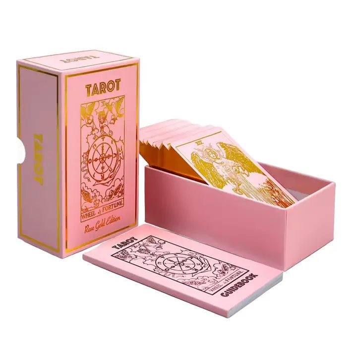 6-11 Crystals Tarot Cards Rose Quartz Edition- Classic 1909 Tarot Rose Quartz Edition- Classic 1909 Tarot