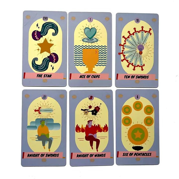 6-11 Crystals Tarot Cards Soft As Clouds Pastel Tarot Deck Soft As Clouds Pastel Tarot Deck