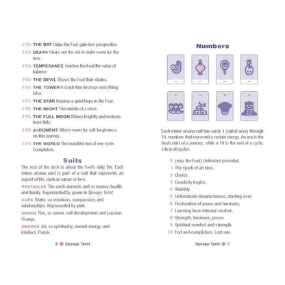 6-11 Crystals Tarot Cards Spoopy Tarot Deck