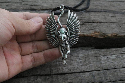 Ancient Treasures Pendants & Necklaces Ancient Egypt Bastet Goddess of Cats Stainless Steel Necklace Ancient Egypt Bastet Goddess of Cats Stainless Steel Necklace