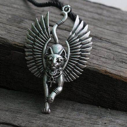 Ancient Treasures Pendants & Necklaces Ancient Egypt Bastet Goddess of Cats Stainless Steel Necklace Ancient Egypt Bastet Goddess of Cats Stainless Steel Necklace