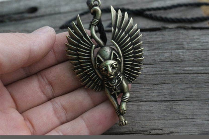 Ancient Treasures Pendants & Necklaces Ancient Egypt Bastet Goddess of Cats Stainless Steel Necklace Ancient Egypt Bastet Goddess of Cats Stainless Steel Necklace