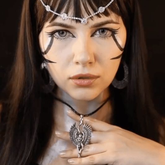 Ancient Treasures Pendants & Necklaces Silver Ancient Egypt Bastet Goddess of Cats Stainless Steel Necklace Ancient Egypt Bastet Goddess of Cats Stainless Steel Necklace