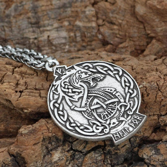 Ancient Treasures Pendants & Necklaces Viking Fenrir by Celtic Hammer Club Necklace Viking Fenrir by Celtic Hammer Club Necklace