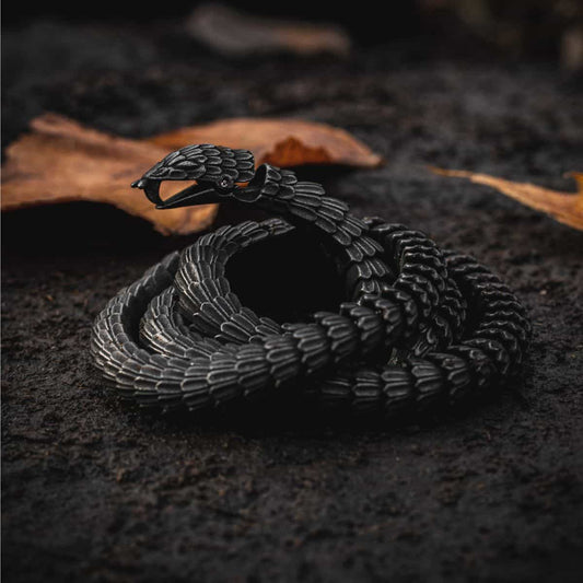 Ancient Treasures Pendants & Necklaces Viking Heavy Jörmungandr World Serpant Snake Chain Viking Heavy Jörmungandr World Serpant Snake Chain