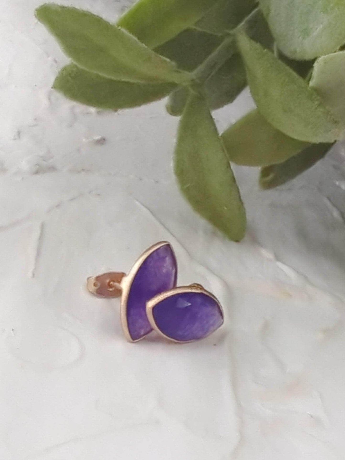 Ash & Rose earrings Mila Leaf Earrings - Rose Gold Mila Leaf Earrings - Rose Gold