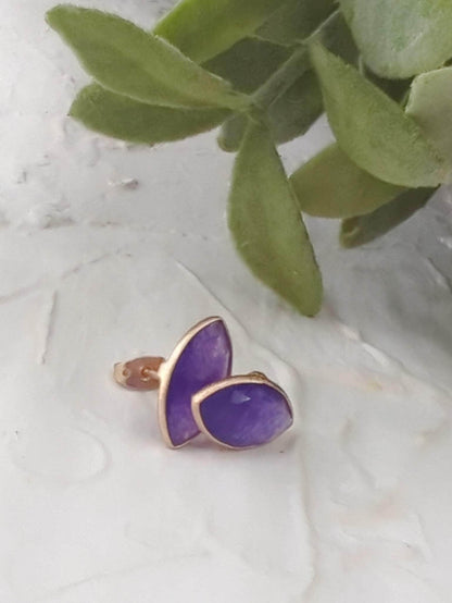 Ash & Rose earrings Mila Leaf Earrings - Rose Gold Mila Leaf Earrings - Rose Gold