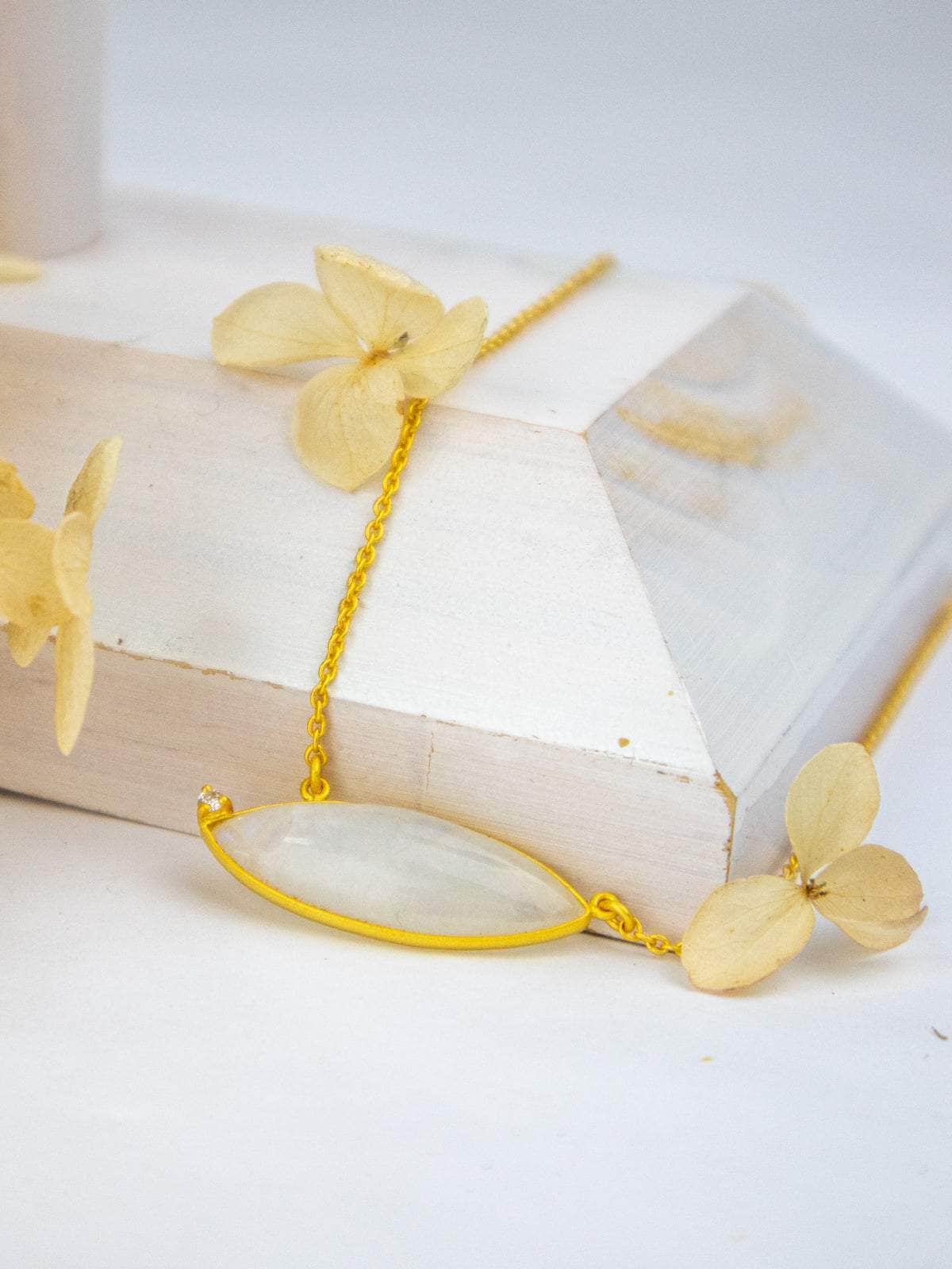 Ash & Rose Jewelry Moonstone The Stella Necklace The Stella Necklace