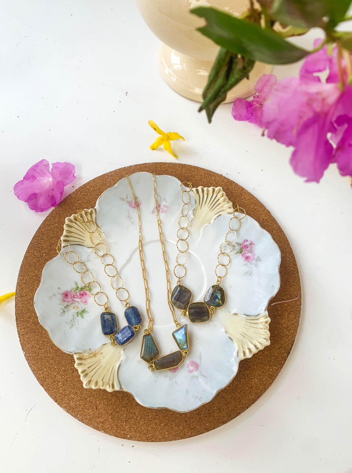 Ash & Rose Necklaces Geo Labradorite Magnetic Necklace Geo Labradorite Magnetic Necklace