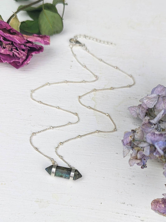 Ash & Rose Necklaces Labradorite Point Necklace Labradorite Point Necklace