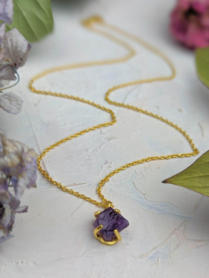 Ash & Rose Necklaces Raw Amethyst Necklace Raw Amethyst Necklace