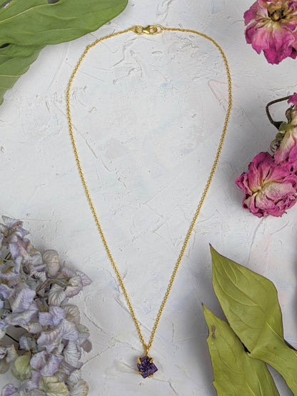 Ash & Rose Necklaces Raw Amethyst Necklace Raw Amethyst Necklace