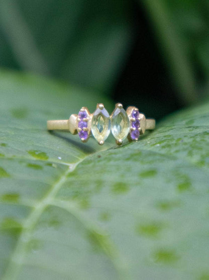 Ash & Rose ring Bitty Leaf Ring Bitty Leaf Ring