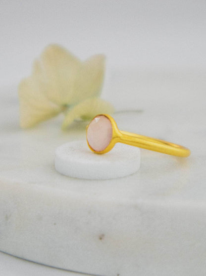 Ash & Rose ring Mini Pebble Ring - Gold Mini Pebble Ring - Gold