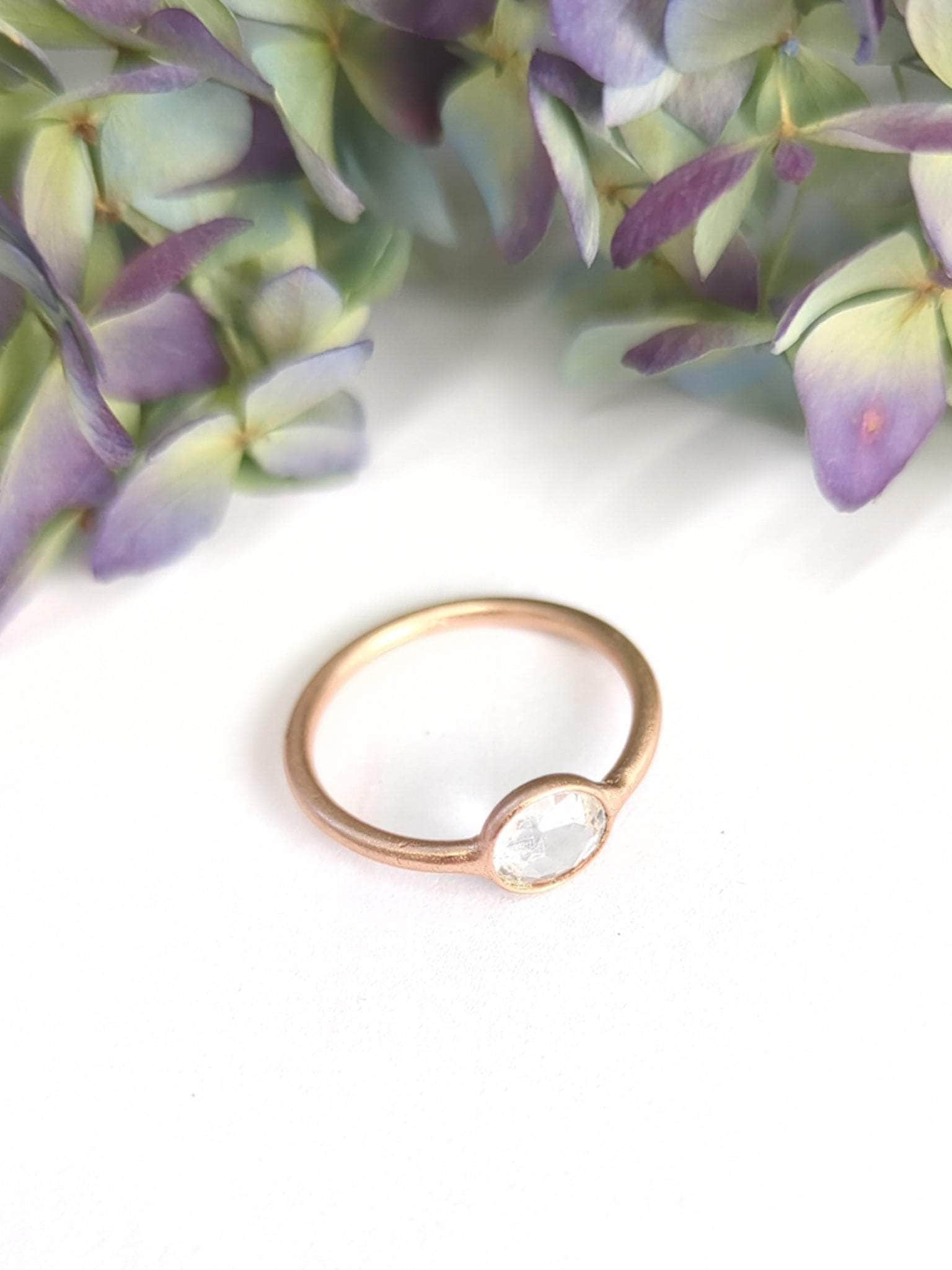 Ash & Rose ring Mini Pebble Ring - Rose Gold Mini Pebble Ring - Rose Gold