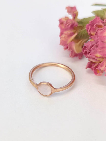 Ash & Rose ring Mini Pebble Ring - Rose Gold Mini Pebble Ring - Rose Gold