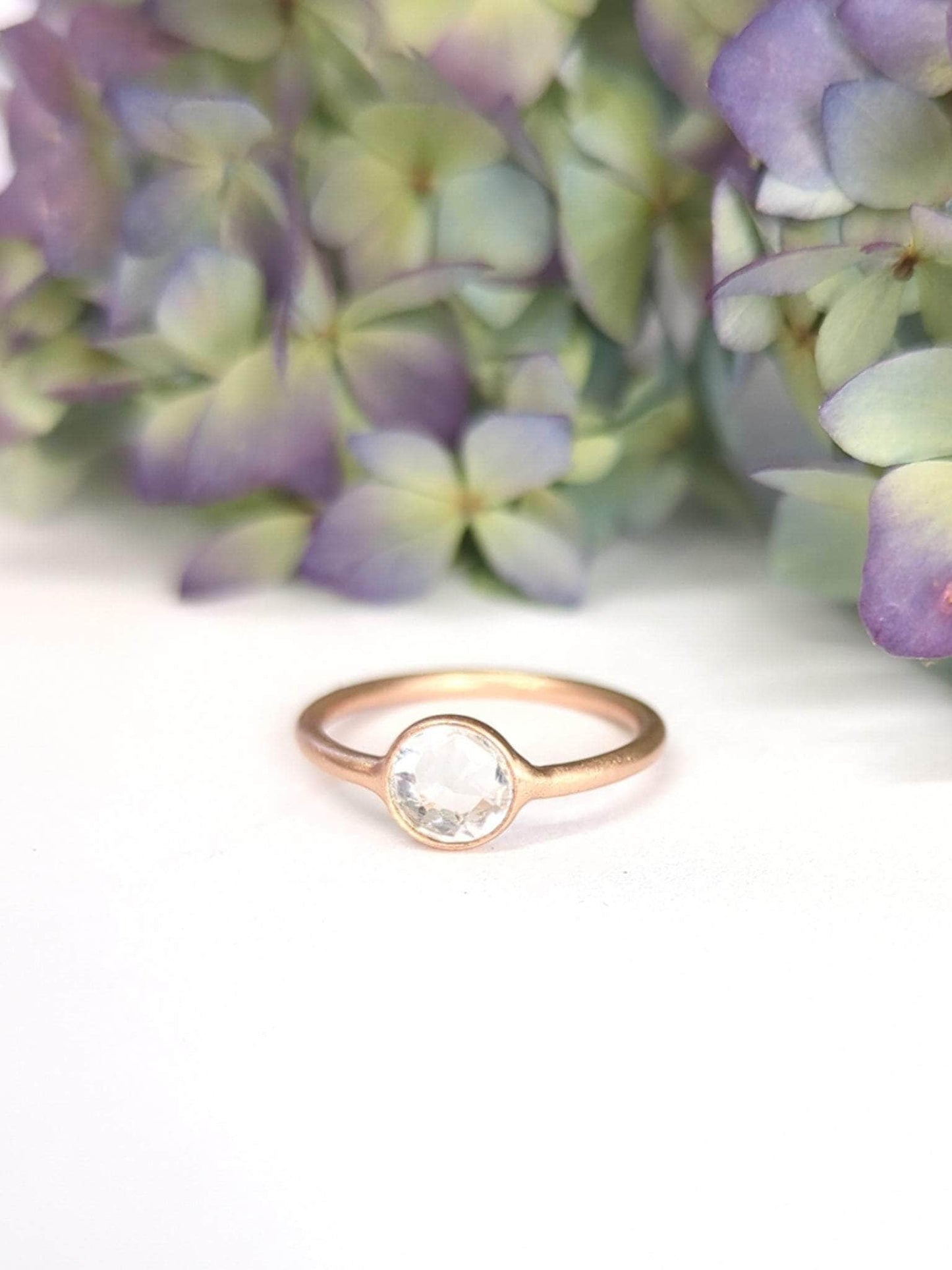 Ash & Rose ring Mini Pebble Ring - Rose Gold Mini Pebble Ring - Rose Gold