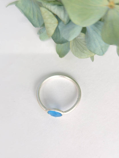 Ash & Rose ring Mini Pebble Ring - Silver Mini Pebble Ring - Silver