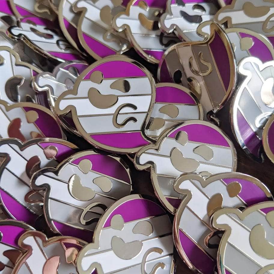 Cunning Linguist Co. Pins Gjengray (graysexual / gray asexual pride) hard enamel pin Gjengray (graysexual / gray asexual pride) hard enamel pin