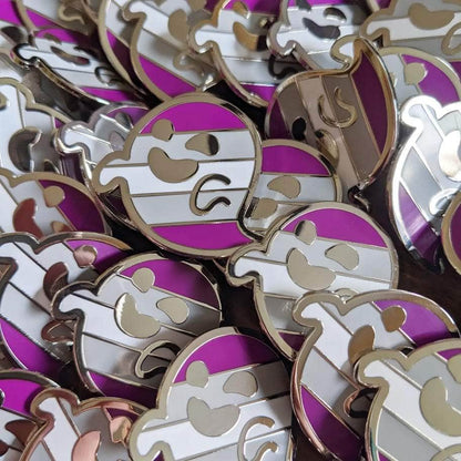 Cunning Linguist Co. Pins Gjengray (graysexual / gray asexual pride) hard enamel pin Gjengray (graysexual / gray asexual pride) hard enamel pin