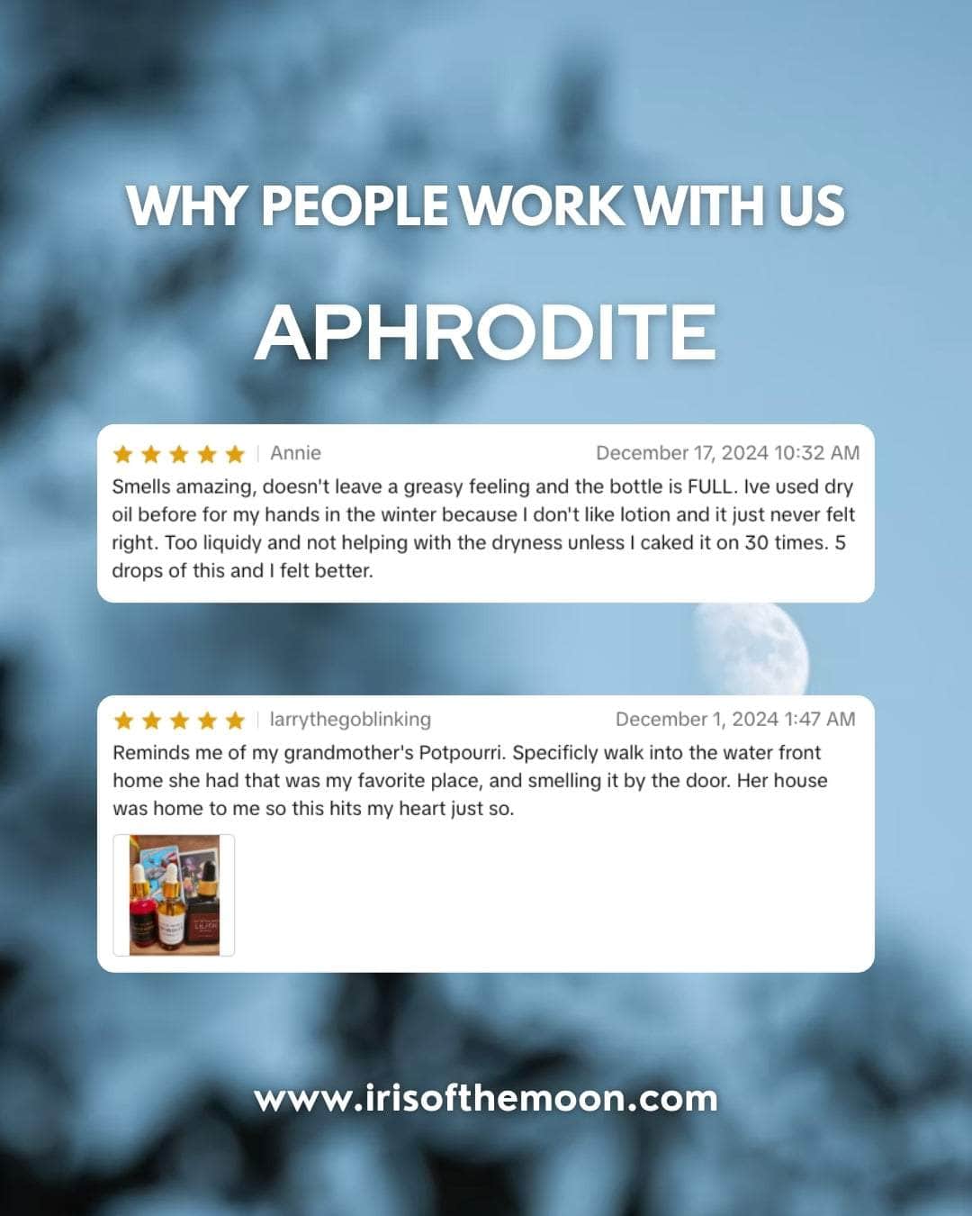 Iris of the Moon Body Oil Aphrodite Scented Body Oil Aphrodite Scented Body Oil