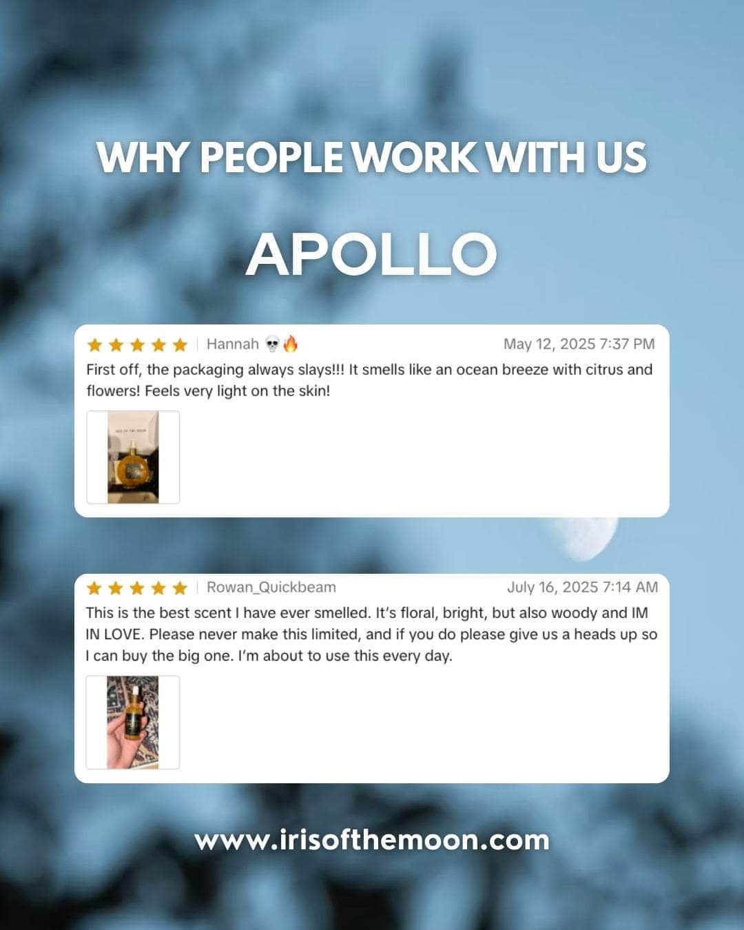 Iris of the Moon Body Oil Apollo Scented Body Oil Apollo Scented Body Oil