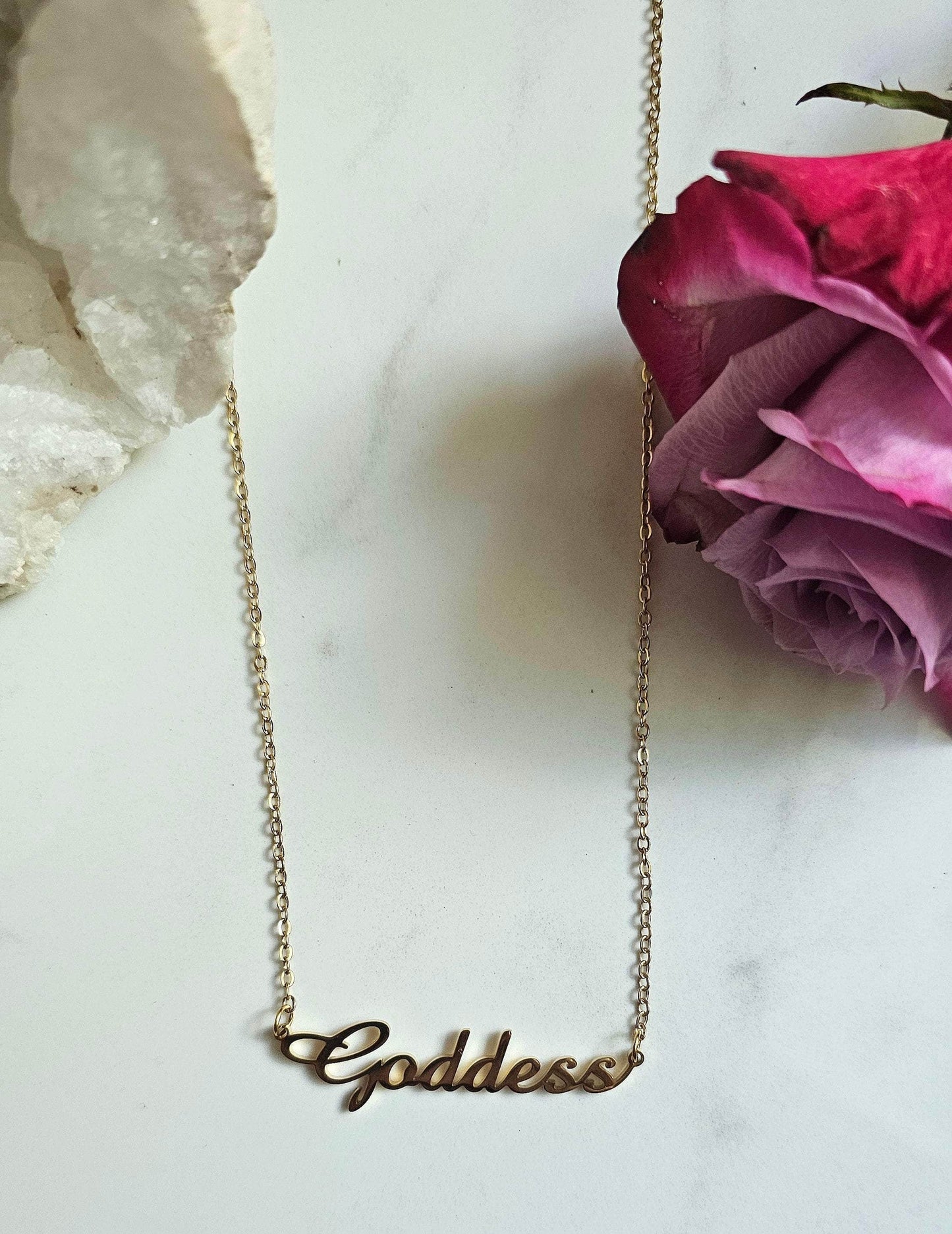 Moon Goddess 18k Gold Plated Goddess Necklace 18k Gold Plated Goddess Necklace