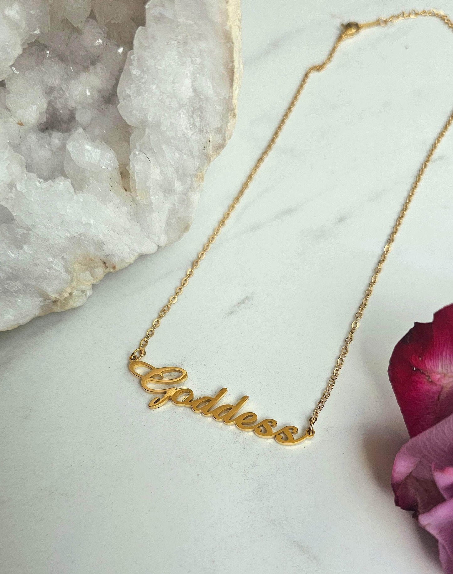 Moon Goddess 18k Gold Plated Goddess Necklace 18k Gold Plated Goddess Necklace