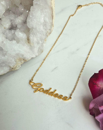 Moon Goddess 18k Gold Plated Goddess Necklace 18k Gold Plated Goddess Necklace