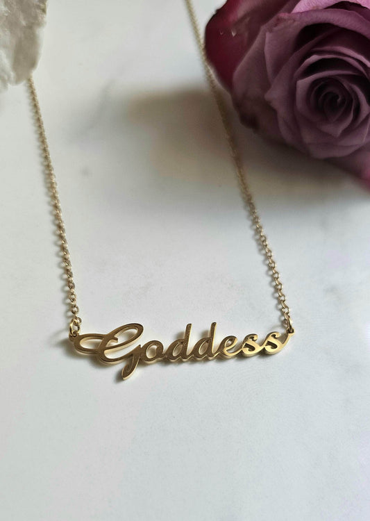 Moon Goddess 18k Gold Plated Goddess Necklace 18k Gold Plated Goddess Necklace